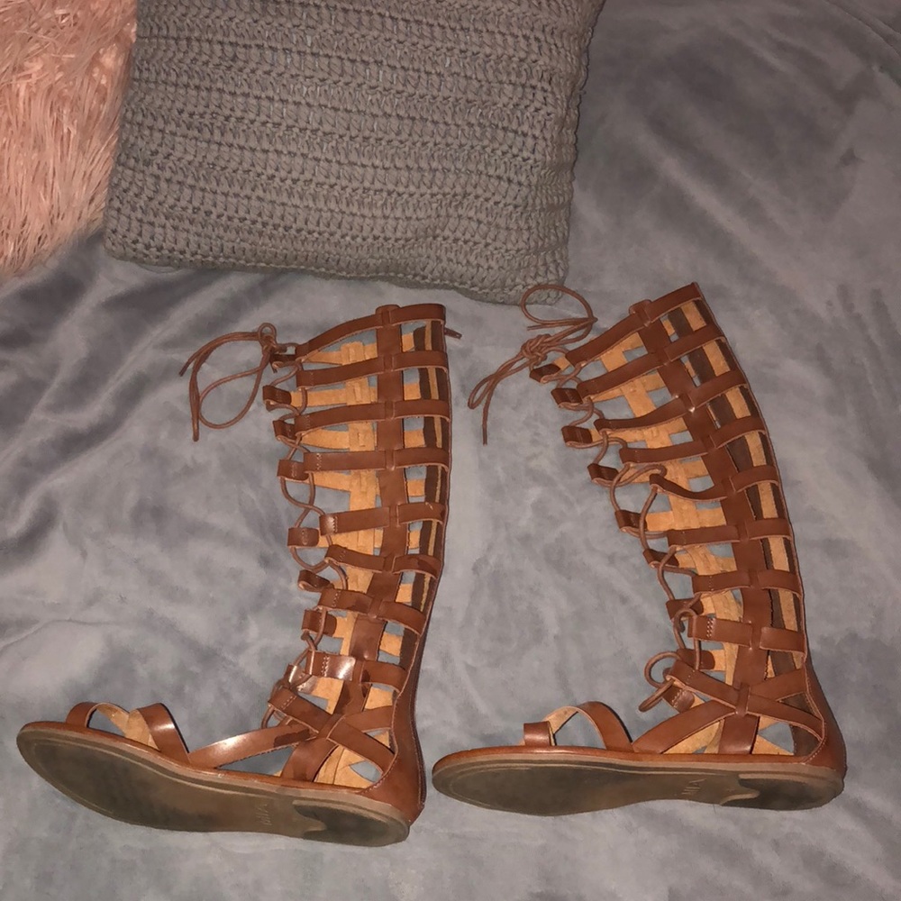 High Knee Gladiator Sandals